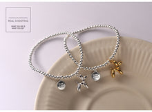 Load image into Gallery viewer, Korean order balloon dog bracelet s925 sterling silver handmade stretch rope design sweet cute bracelet 6797
