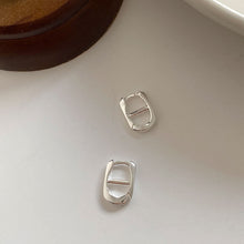 Load image into Gallery viewer, Pig nose Earrings S925 pure silver bright silver Korean jewelry earrings simple style ear studs
