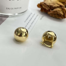 Load image into Gallery viewer, Metal sense minimalist Earrings ball shaped earrings

