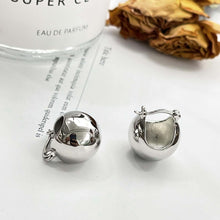 Load image into Gallery viewer, Metal sense minimalist Earrings ball shaped earrings
